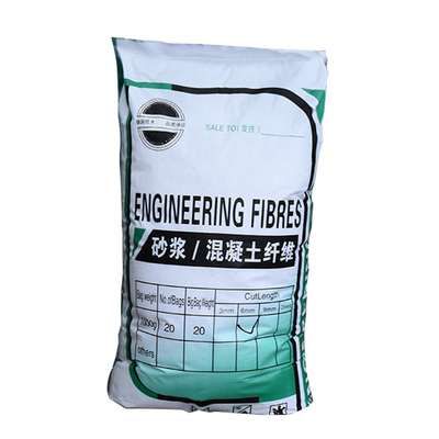 Fibras concretas fibriladas Abrasión-resistentes de las fibras concretas de Mesh For PP de la fibra de grapa del polipropileno